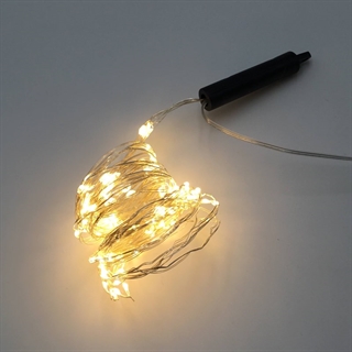 LED vandfald lyskæde med adapter - 100 lys 